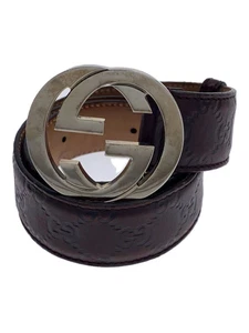 Ceinture homme GUCCI Bordeaux 114984 497717 Occasion