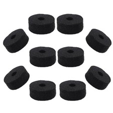 Pack of 10 Round Soft Black Cymbal Stand Felt Washer, Drum Felts Replacement,...