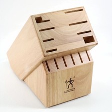 J.A. Henckels International 14 Slot Knife Wood Block 13550-200 Holder Countertop