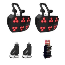 2x Chauvet DJ Wash FX Hex ILS multi-purpose LED  2x DFiUSB2 Transceivers