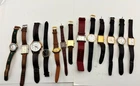 13 Vintage Quartz Wrist Watches Job Lot Seiko Timex Citizen Untested