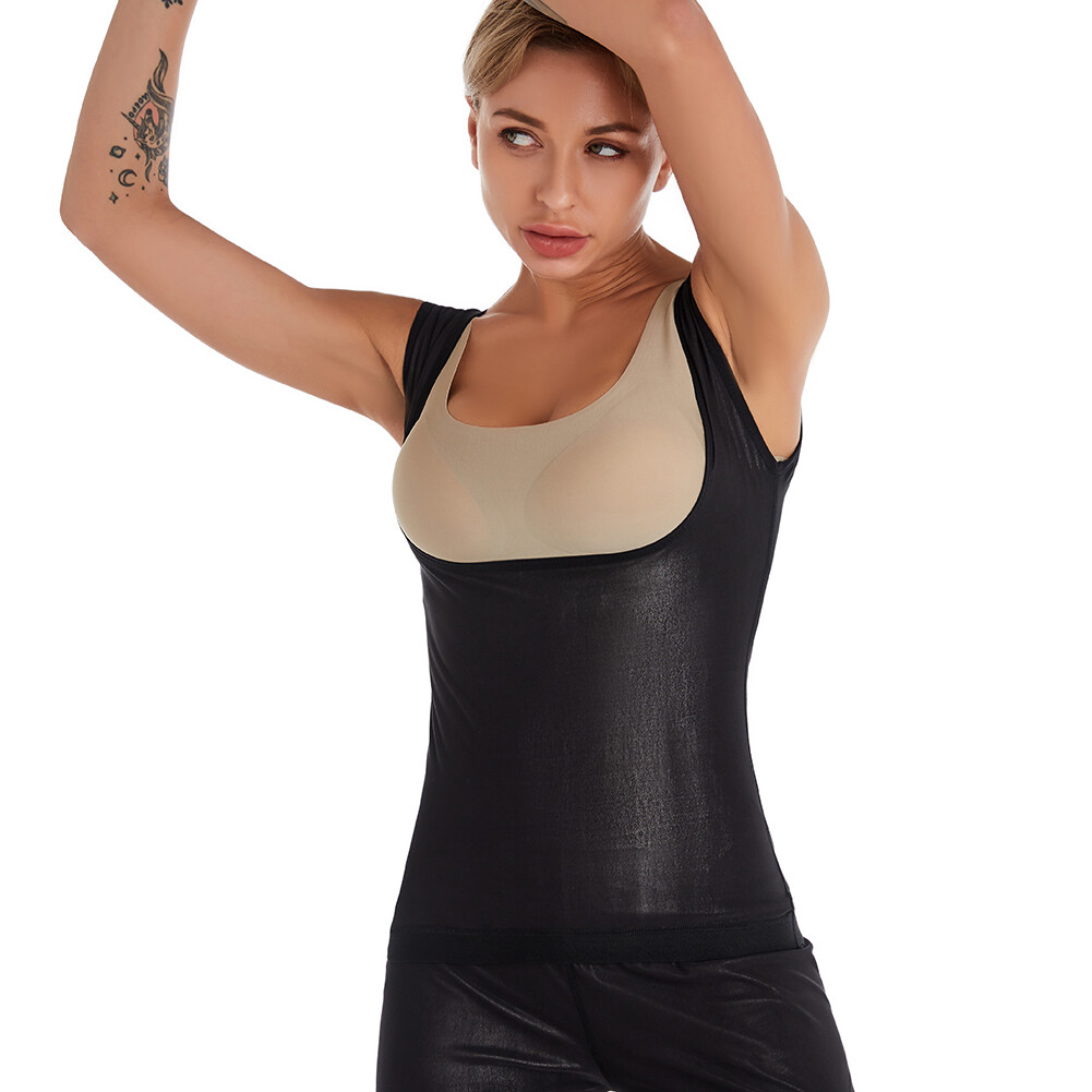 Women Corset Elastic Training Yoga Shapewear Waist Body Shaper Vest (S/M) eBay
