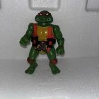 Vintage 1988 Teenage Mutant Ninja Turtles Raphael Figure Soft Head & Accessories
