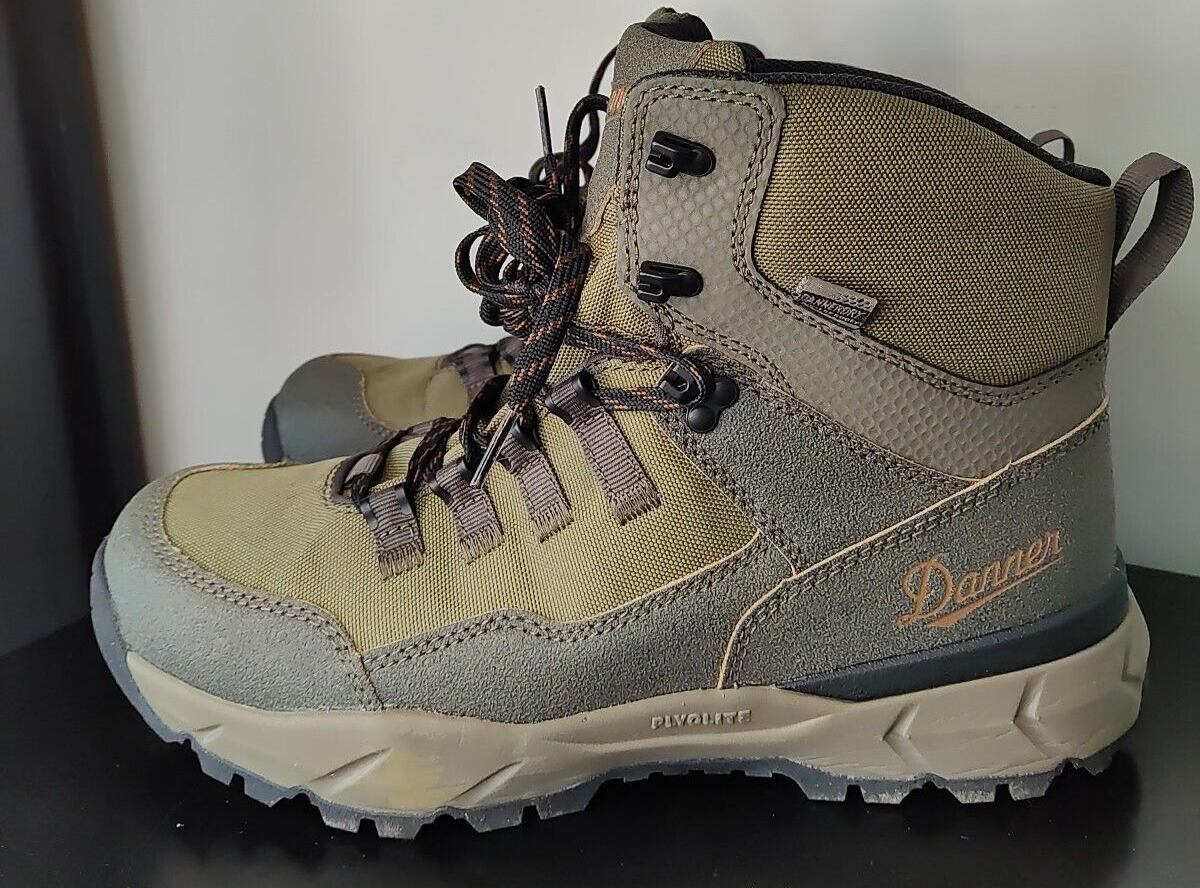 Danner Men's Vital Trail 5-Inch Waterproof Hiking Boot in Brown Olive Size 10D