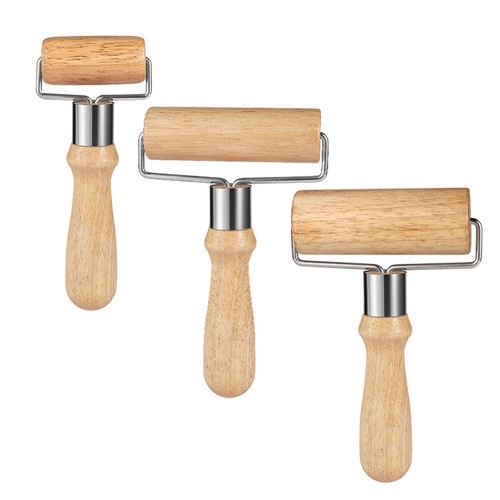 Rolling Pins With Handles Household Wooden Baking Kitchen Rolling Pin ...