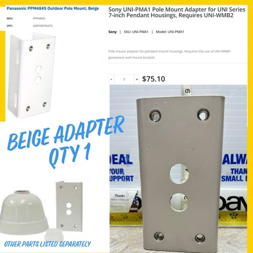 Panasonic Masthalterung Adapter Kamerahalterung BEIGE PPM4845 funktioniert mit Sony UNI-PMA1 - Bild 1 von 11