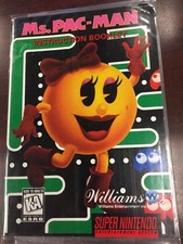 ms pac man instruction booklet Super Nintendo Manual Color 
