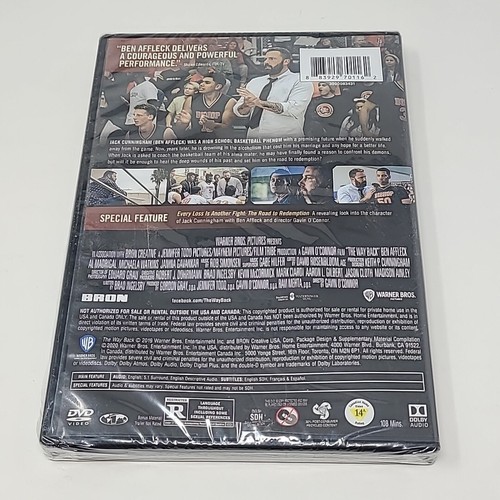 The Way Back (DVD, 2020) Ben Affleck Inspiring Sports Story NEW - Picture 2 of 3