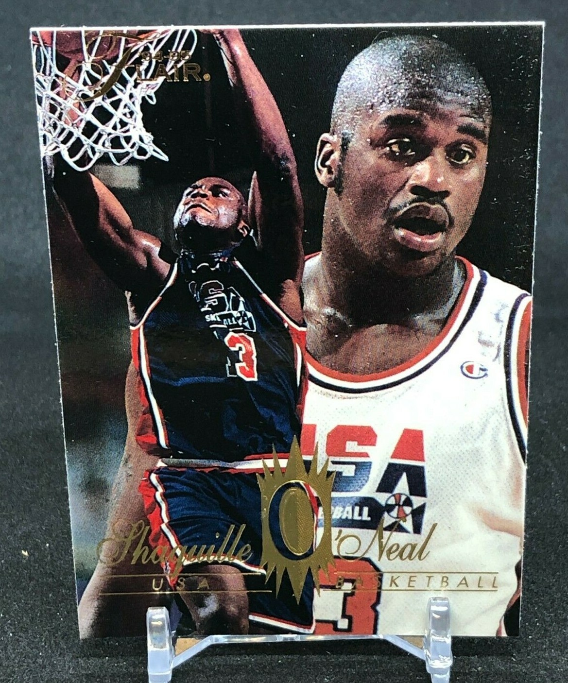 Shaquille O'Neal #168 Basketball Cards 1994 Flair trading card — raw and PSA graded price guide