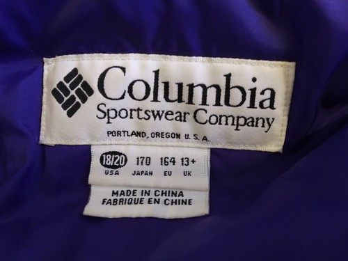 Columbia Double Whammy Womens 18/20 Purple Teal Black Nylon Ski Jacket EUC - Picture 4 of 10