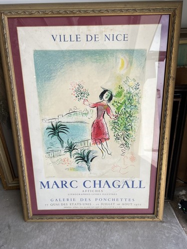 marc chagall lithograph hand signed