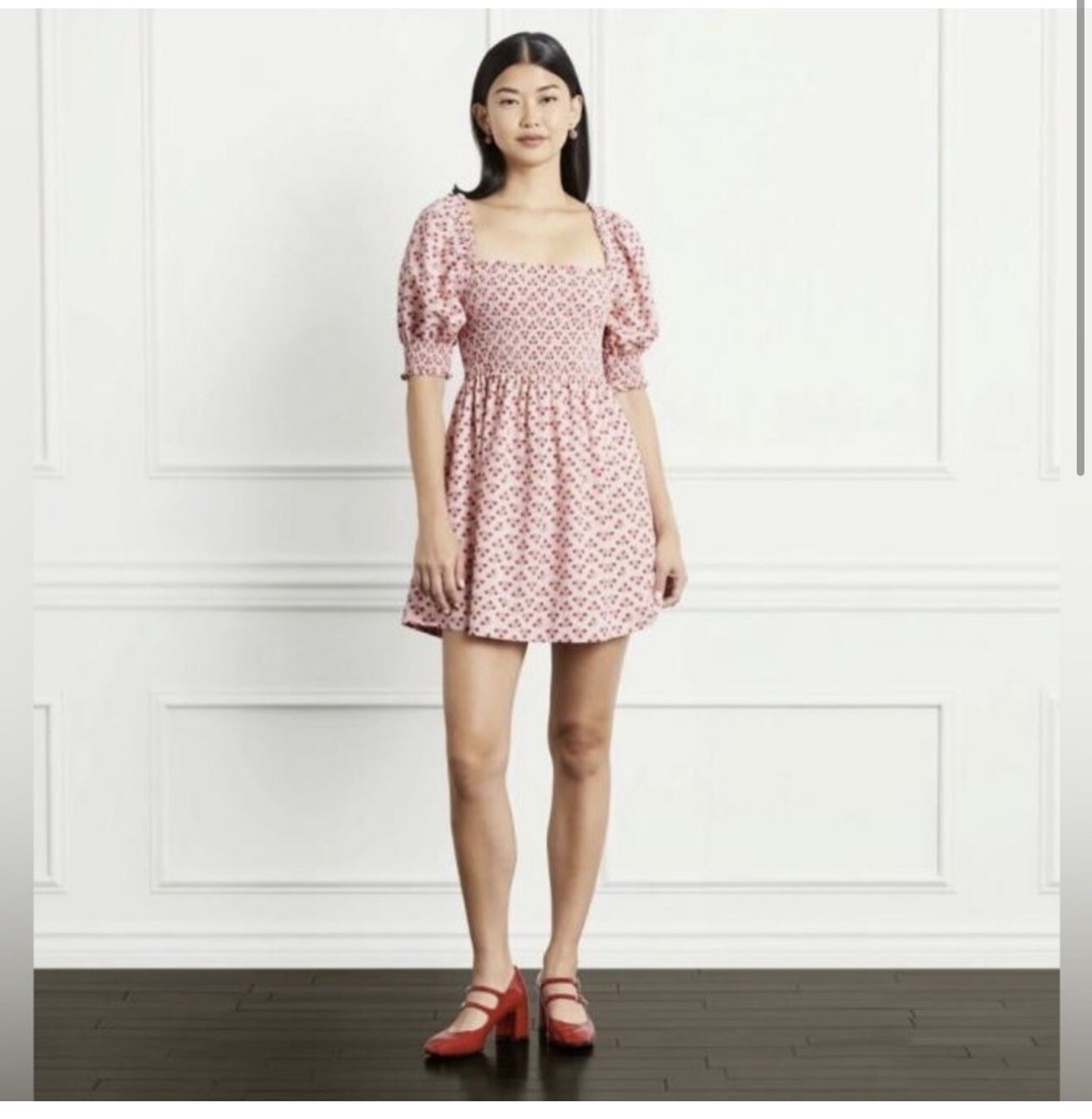 hill house pink dress La Coqueta Kids - Home X La Coqueta Floral Stripe Ribbon Charlotte Nap and pockets Hill House Home Athena Nap