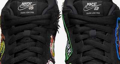 Neck face x Nike SB Dunk Low Pro QS Black [US 6-11] DQ4488-001 New