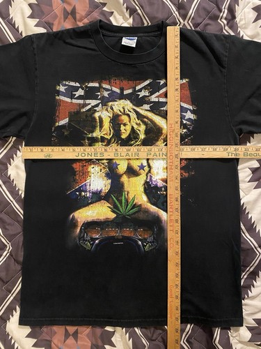 Vintage Y2K 2000 Pantera Blonde Girl Double Sided T Shirt Black Size Large - Picture 5 of 5