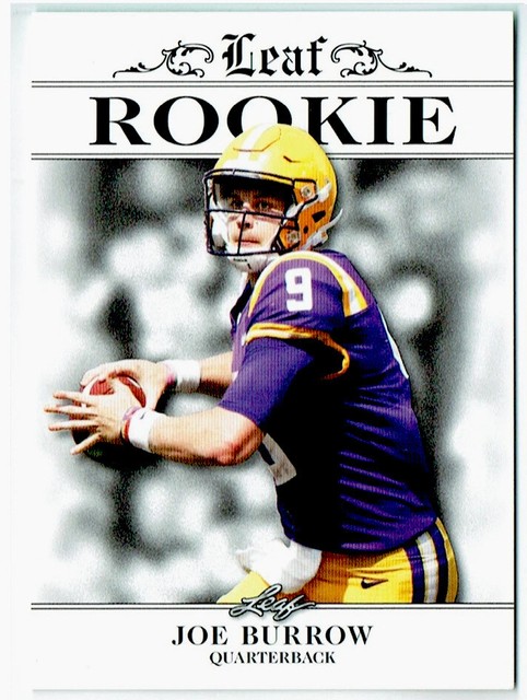 "mint" Joe Burrow 2020 Leaf “exclusive Edition To Only 5,000" Rookie Card #2!