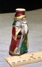 Old World Christmas Glass Light Bulb Cover Commemorative Santa Vintage Merck