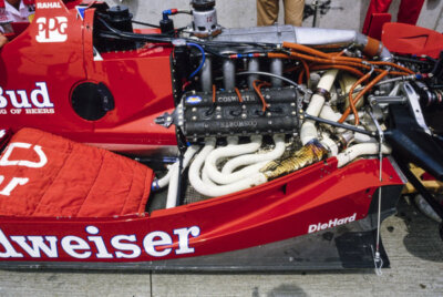 Ford Cosworth TC engine in Bobby Rahal's Truesports 86C Indy Car 1986 Photo