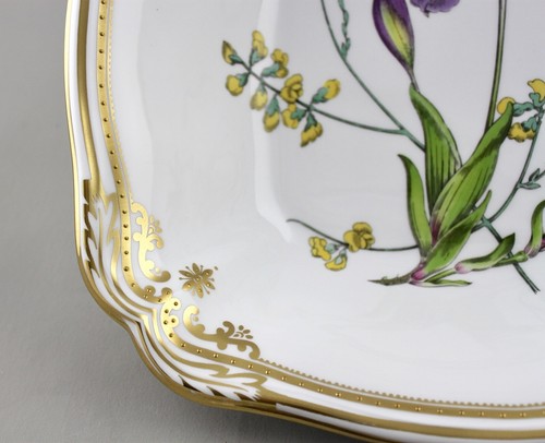 SPODE CHINA ENGLAND STAFFORD FLOWERS 24CM 9" SQUARE SERVING BOWL PERFECT! - Picture 8 of 12