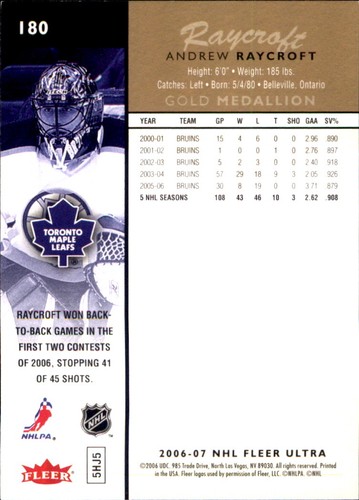 2006-07 Fleer Ultra NHL Hockey SPs RCs Inserts Stars VOUS CHOISISSEZ 🥅🏒 Upper Deck - Photo 193 sur 249