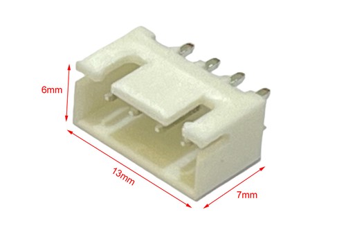 4-Pin COLORFUL 2.5 XH 3S LiPO Battery Male Straight Adapter Connector PCB Header - Picture 20 of 26