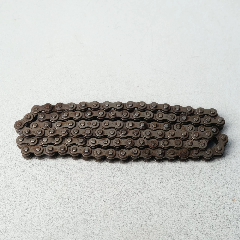 Se adapta a HONDA CB100 CB125S CL100 CL125S SL100 SL125 XL125 CADENA AM 25H-100L Foto 3 de 4