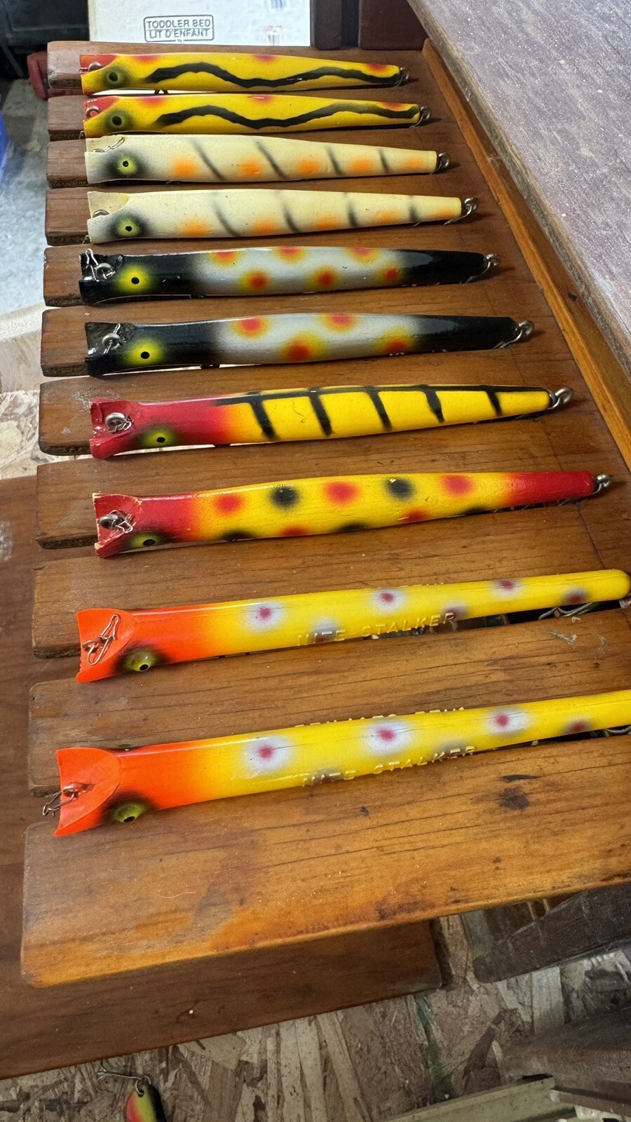 LOT OF 49, VINTAGE 5 INCH PENCIL PLUG LURES WITH CASE. eBay