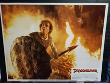 Lobby Card 1981 DRAGONSLAYER Pater MacNicol great pic shield spear dragon fight