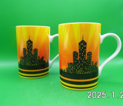 Kaffeebecher - Dekor von Könitz '' Skyline new york '' 1  Paar