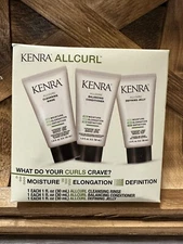 Kenra AllCurl Cleansing Rinse Balancing Conditioner Defining Jelly 3pk 1oz ech