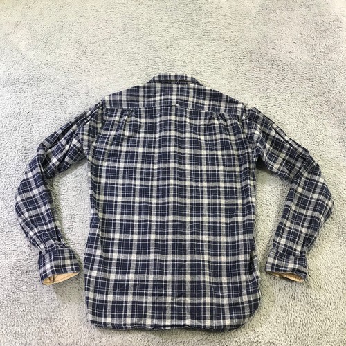 Rag & Bone Shirt Mens Medium Button Up Blue Beige Plaid Linen Casual - Picture 9 of 13