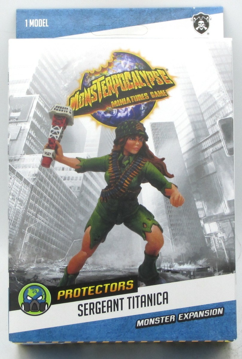 Monsterpocalypse PIP51086 Sergeant Titanica (Green Fury