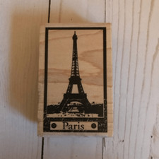 Stampington  Company Paris Eiffel Tower rubber stamp New crafts