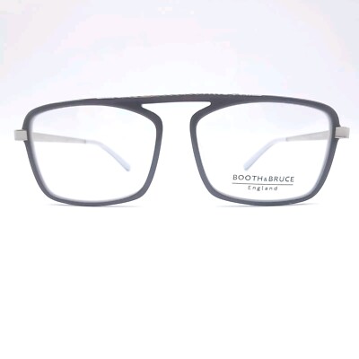 Booth & Bruce England Brille BB1702 Status HD 54 x 15-140 Leicht. Grau, Silber
