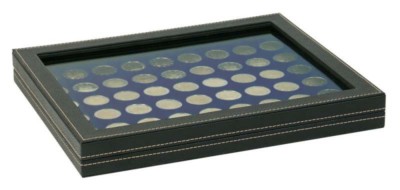 Lindner 2367-2154ME Münzkassette NERA M PLUS mit dunkelblauer Münzeinlage mit 54