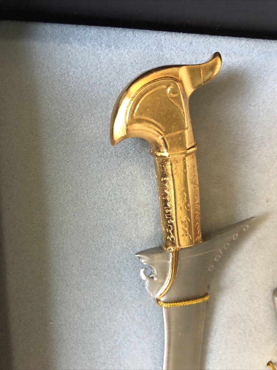Royal Selangor Gold + Pewter Malaysian Keris Sundang A Warriors