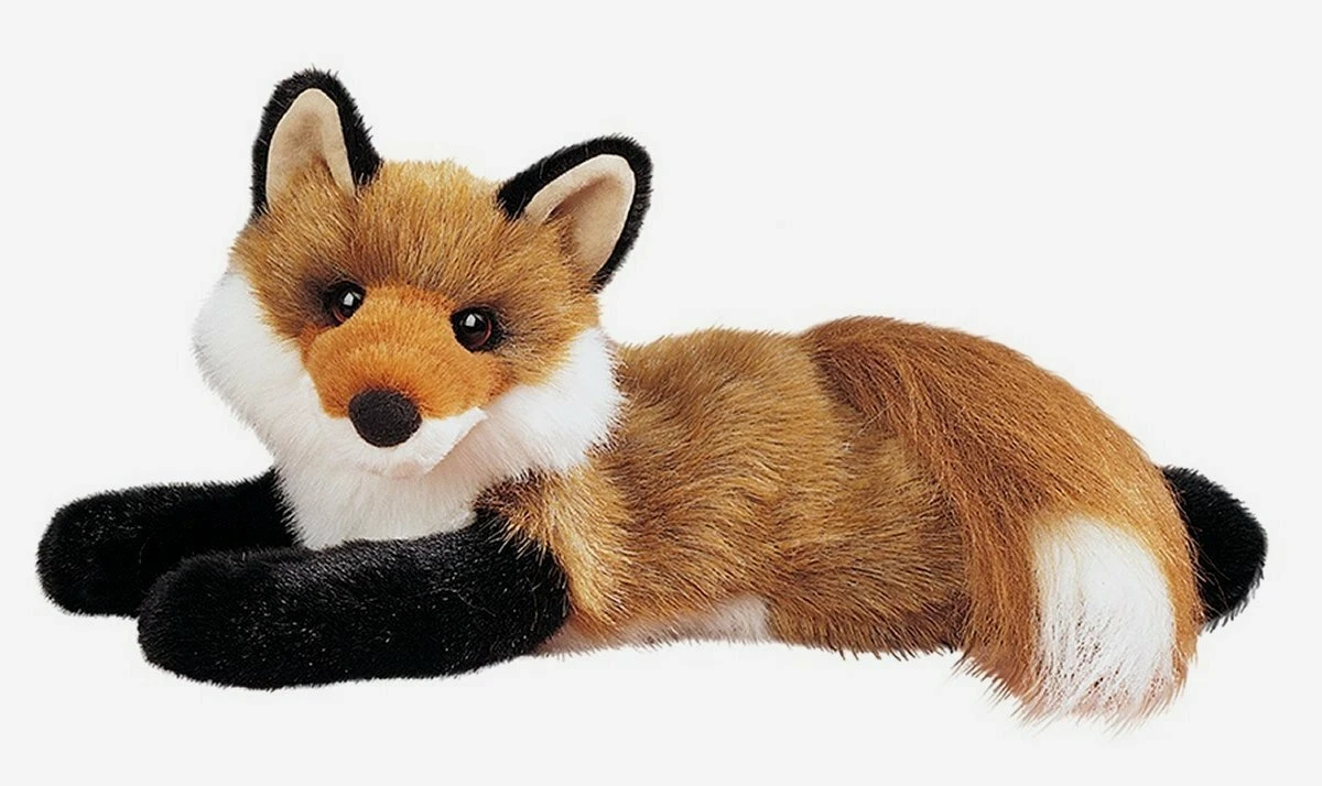 Douglas Roxy Red Fox Plush Toy Stuffed Animal 14 Lying Pup Child