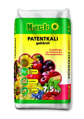 Hack Patentkali 7,5 kg Kalimagnesia Mineraldünger DüngerGemüse, Blume
