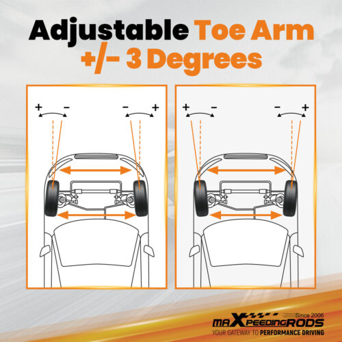MaXpeedingrods Adjustable Rear Camber + Toe Arms Kit For 2015-2023 Ford Mustang - Picture 7 of 12