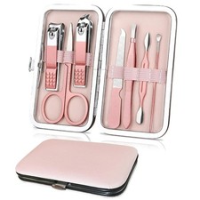 Professional 7-in-1 Manicure Pedicure Kit Stainless Steel Nail Clippers Scissors