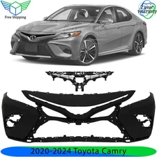 Front Bumper Cover & Grille Assembly Kit For 2020-2024 Toyota Camry