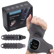Electric Hand Massager Wrist Brace Hot Compression for Pain Relief Heat Therapy