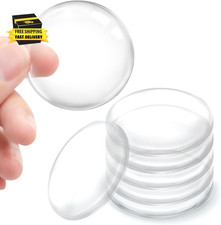 Door Stopper Wall Protector, 6 Pcs Door Stops 2" for Wall, Clear Rubber Door Bum