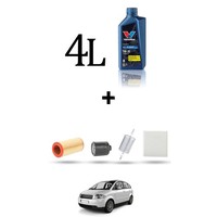Hoffcar Servicekit 4 Filter Und 4L ÖL FüR Audi A2 (8Z0) 1.6 Fsi 81KW Ab 2002