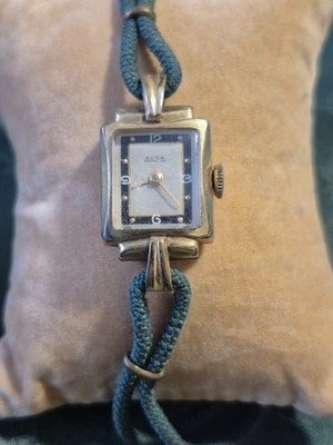 Adra Vintage Damen Uhr , Handaufzug , 20 Mikron Vergoldet , K1