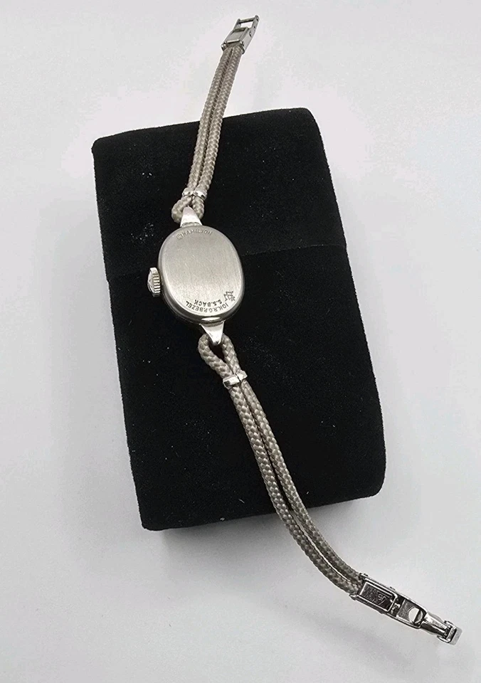 Reloj Hamilton cuerda manual bisel 10KRG para mujer Foto 4 de 4