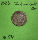 1883 Indian Head Cent / Penny 1c Vg Very Good