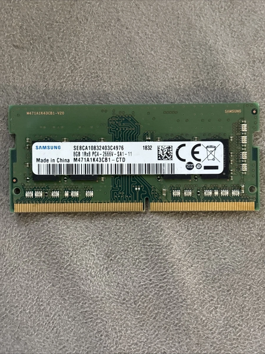 Samsung PC4-21300 (DDR4-2666) Bus Speed Computer RAM 8 GB Capacity