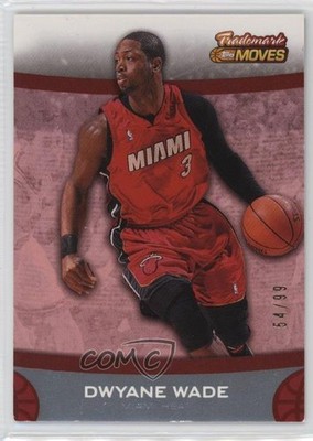 2007-08 Topps Trademark Moves Red /99 Dwyane Wade #3 HOF 0gm6