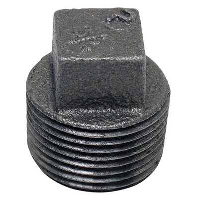 PPG 55156 for PlumbMaster Black Iron Square Head Plug, 1Mip