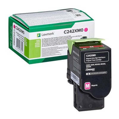 Original Lexmark C242XM0 Extra High Capacity Magenta Rückgabeprogramm Toner